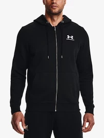 Under Armour Essential Fleece FZ Hood-BLK Férfi-melegítőfelső