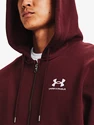 Under Armour  Essential Fleece FZ Hood-RED Férfi-melegítőfelső