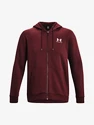 Under Armour  Essential Fleece FZ Hood-RED Férfi-melegítőfelső