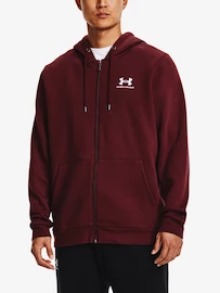 Under Armour Essential Fleece FZ Hood-RED Férfi-melegítőfelső