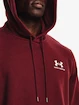 Under Armour  Essential Fleece Hoodie-RED Férfi-melegítőfelső