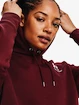 Under Armour  Essential Fleece Hoodie-RED Női melegítőfelső