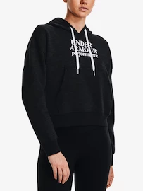 Under Armour Essential Script Hoodie-BLK Női melegítőfelső