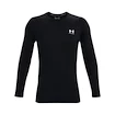 Under Armour HeatGear Fitted LS Black Férfipóló XXL