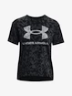 Under Armour  LOGO AOP HEAVYWEIGHT SS-BLK Női póló M