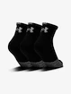 Under Armour  Quarter 3pk-BLK  Zokni