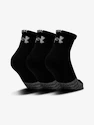 Under Armour  Quarter 3pk-BLK  Zokni