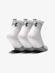 Under Armour  Quarter 3pk-WHT  Zokni