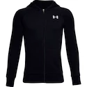 Under Armour  RIVAL COTTON FZ HOODIE black Fiú-melegítőfelső