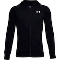 Under Armour  RIVAL COTTON FZ HOODIE black Fiú-melegítőfelső S