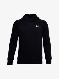 Under Armour RIVAL COTTON HOODIE black Fiú-melegítőfelső