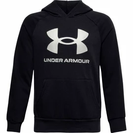 Under Armour RIVAL FLEECE HOODIE black Fiú-melegítőfelső