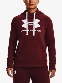 Under Armour Rival Fleece Logo Hoodie-RED Női melegítőfelső