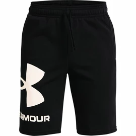 Under Armour RIVAL FLEECE LOGO SHORTS black Fiú-rövidnadrágok