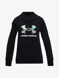 Under Armour Rival Logo Hoodie-BLK Lányka-melegítőfelső