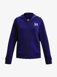 Under Armour Rival Terry FZ Hoodie-BLU Lányka-melegítőfelső