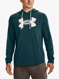 Under Armour Rival Terry Logo Hoodie-GRN Férfi-melegítőfelső