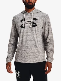 Under Armour Rival Terry Logo Hoodie-WHT Férfi-melegítőfelső