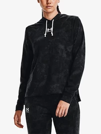 Under Armour Rival Terry Print Hoodie-BLK Női melegítőfelső