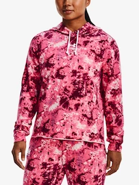 Under Armour Rival Terry Print Hoodie-PNK Női melegítőfelső