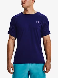 Under Armour Rush Emboss SS-BLU Férfipóló