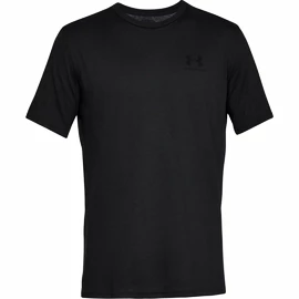 Under Armour Sportstyle Left Chest SS Black Férfipóló