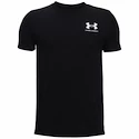 Under Armour  Sportstyle Left Chest SS Black Fiúpóló