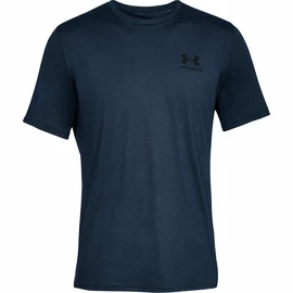 Under Armour Sportstyle Left Chest SS Dark Blue Férfipóló