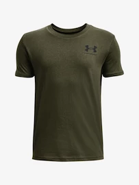 Under Armour SPORTSTYLE LEFT CHEST SS-GRN Fiúpóló