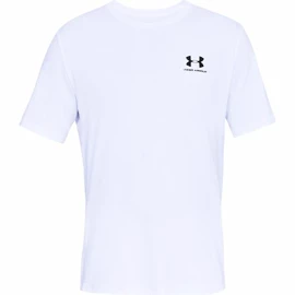 Under Armour Sportstyle Left Chest SS White Férfipóló