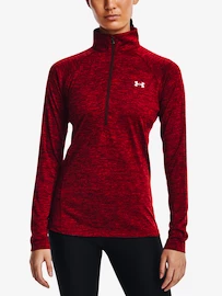 Under Armour Tech 1/2 Zip - Twist-RED Női melegítőfelső