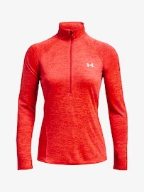 Under Armour Tech 1/2 Zip - Twist-RED Női melegítőfelső