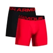 Under Armour  Tech 6in 2 Pack-RED Férfiboxeralsó