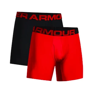 Under Armour  Tech 6in 2 Pack-RED Férfiboxeralsó