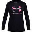 Under Armour  Tech Graphic Big Logo LS T-Shirt-BLK Lánykapóló