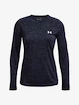 Under Armour  Tech LS Crew Twist-NVY Női póló