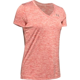 Under Armour Tech V-Neck Twist Red Női póló