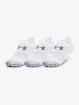 Under Armour  UltraLowTab 3pk-WHT  Zokni