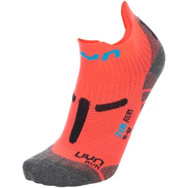 UYN RUN 2IN SOCKS Coral Fluo/Anthracite Női zokni