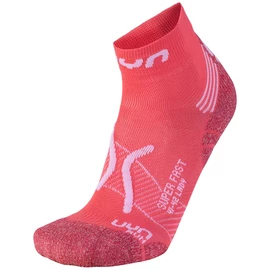 UYN RUN SUPER FAST SOCKS Coral/White Női zokni