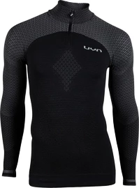 UYN Running Alpha OW Shirt LS Zip Up black/grey Férfipóló