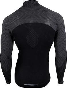 UYN  Running Alpha OW Shirt LS Zip Up black/grey Férfipóló S