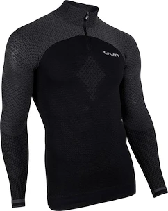 UYN  Running Alpha OW Shirt LS Zip Up black/grey Férfipóló S