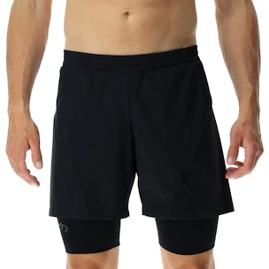 UYN  RUNNING EXCELERATION OW PERFORMANCE 2IN1 SHORT Black Férfirövidnadrág