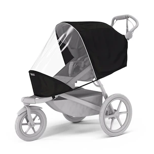 Városi babakocsi Thule Urban Glide 4-wheel Black + Biztonsági rúd + Esővédelem