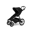 Városi babakocsi Thule Urban Glide 4-wheel Black + Mózeskosár Black SET 4in1