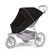 Városi babakocsi Thule Urban Glide 4-wheel Black + Mózeskosár Soft beige SET 5in1