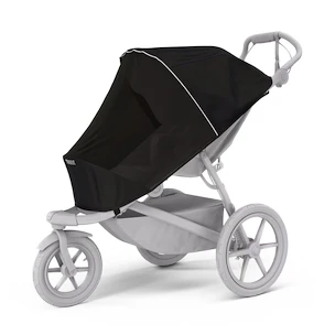 Városi babakocsi Thule Urban Glide 4-wheel Black + Mózeskosár Soft beige SET 7in1