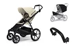 Városi babakocsi Thule Urban Glide 4-wheel Soft beige + Biztonsági rúd + Esővédelem