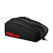 Wilson  Clash V3 15PK Racquet Bag Black/Infrared  Táska teniszütőhöz